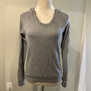 2/$15 Splendid heather gray hooded thermal size small